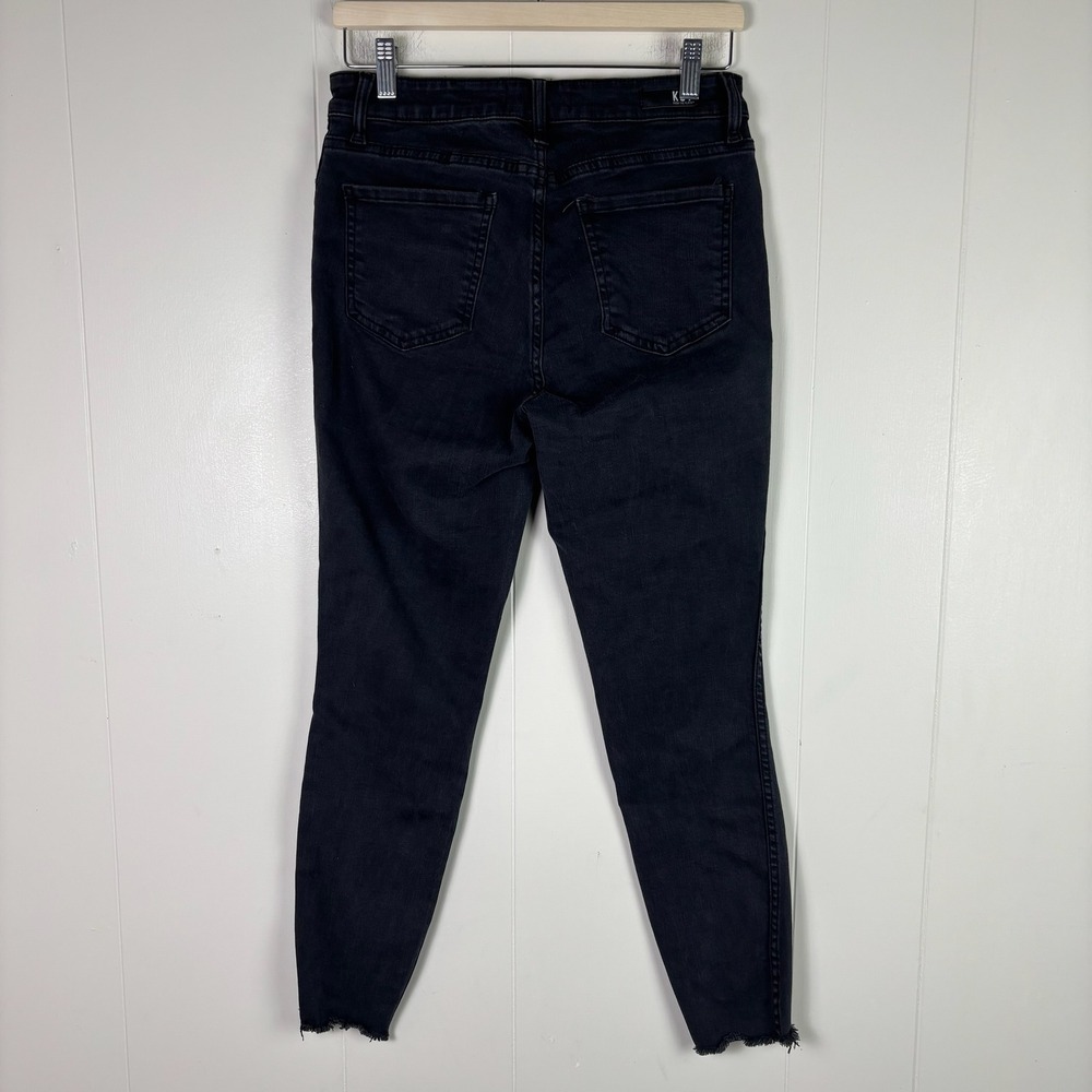 KUT From the‎ Kloth Donna High Rise Ankle Skinny Jeans Black Wash Size 8